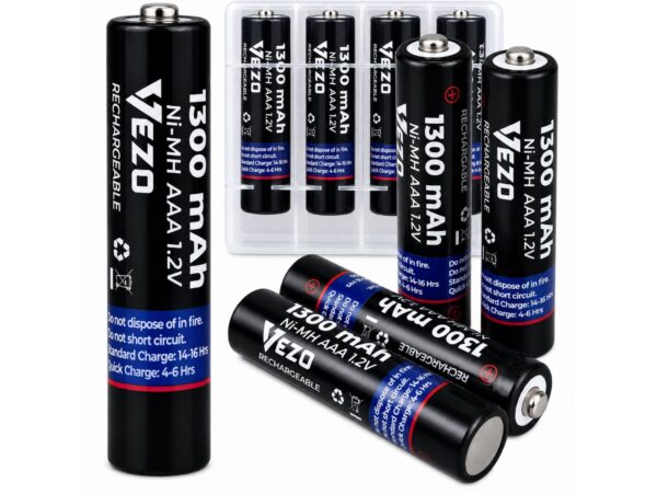 VEZO BATERIA AKUMULATOREK AAA 4 szt TYP1 2500mAh MAŁE