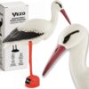 VEZO BOCIAN PTAK SZTUCZNY PLASTIKOWY 82x65x22