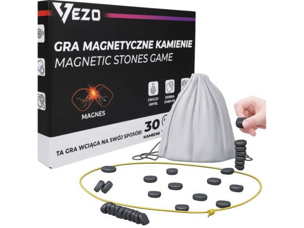 VEZO KAMIENIE KAMYCZKI MAGNETYCZNE GRA 30 KAMYCZKÓW