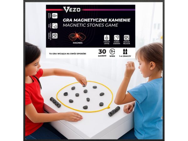 VEZO KAMIENIE KAMYCZKI MAGNETYCZNE GRA 30 KAMYCZKÓW