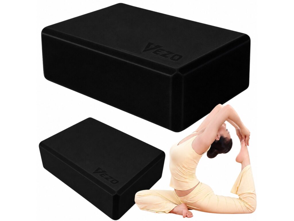 VEZO KOSTKA DO JOGI YOGI KLOCEK 23cm x 15cm x 7,5cm - czarny