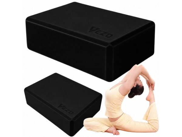 VEZO KOSTKA DO JOGI YOGI KLOCEK 23cm x 15cm x 7,5cm - czarny