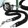 BLOKADA ŁAŃCUCHA ROWERU 80CM - czarny