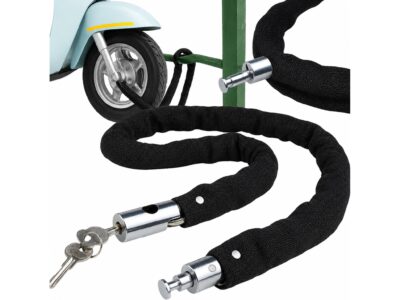 BLOKADA ŁAŃCUCHA ROWERU 80CM - czarny