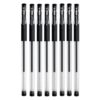DŁUGOPISY ŻELOWE CIENKOPISY 0.5mm 8SZT - czarny