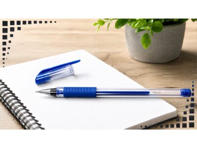 DŁUGOPISY ŻELOWE CIENKOPISY 0.5mm 8SZT - niebieski