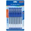 DŁUGOPISY ŻELOWE CIENKOPISY 0.5mm 8SZT - niebieski