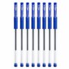 DŁUGOPISY ŻELOWE CIENKOPISY 0.5mm 8SZT - niebieski
