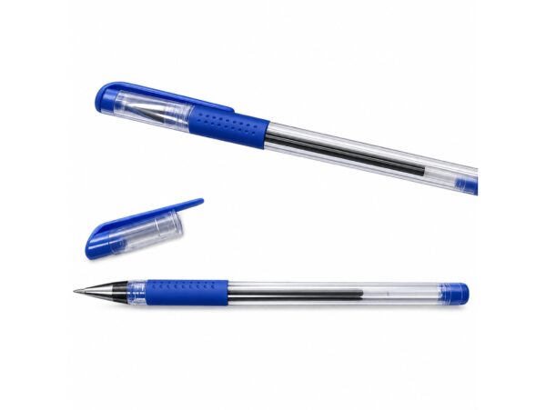 DŁUGOPISY ŻELOWE CIENKOPISY 0.5mm 8SZT - niebieski