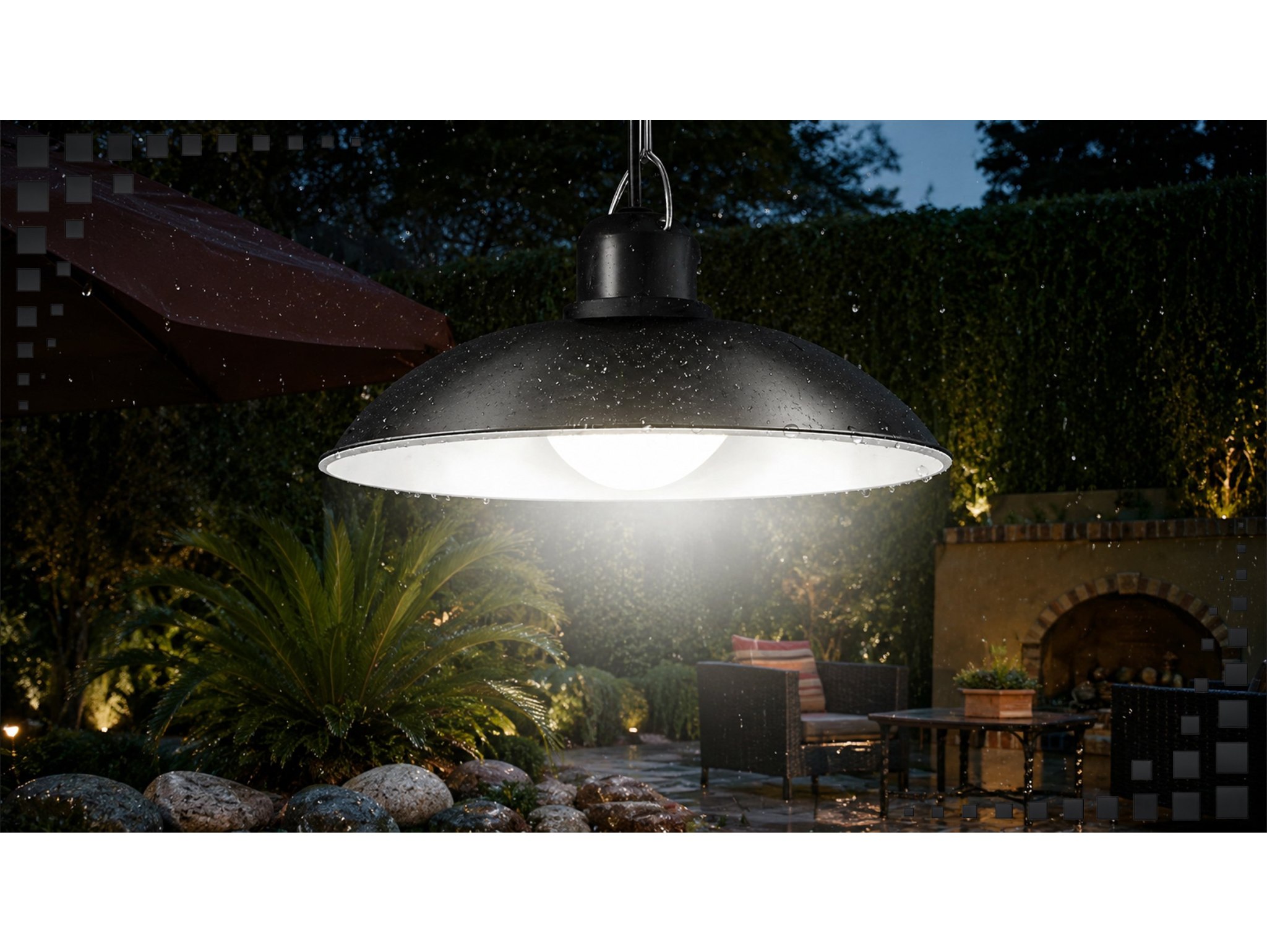 LAMPA SUFITOWA SOLARNA LED PILOT ŻYRANDOL