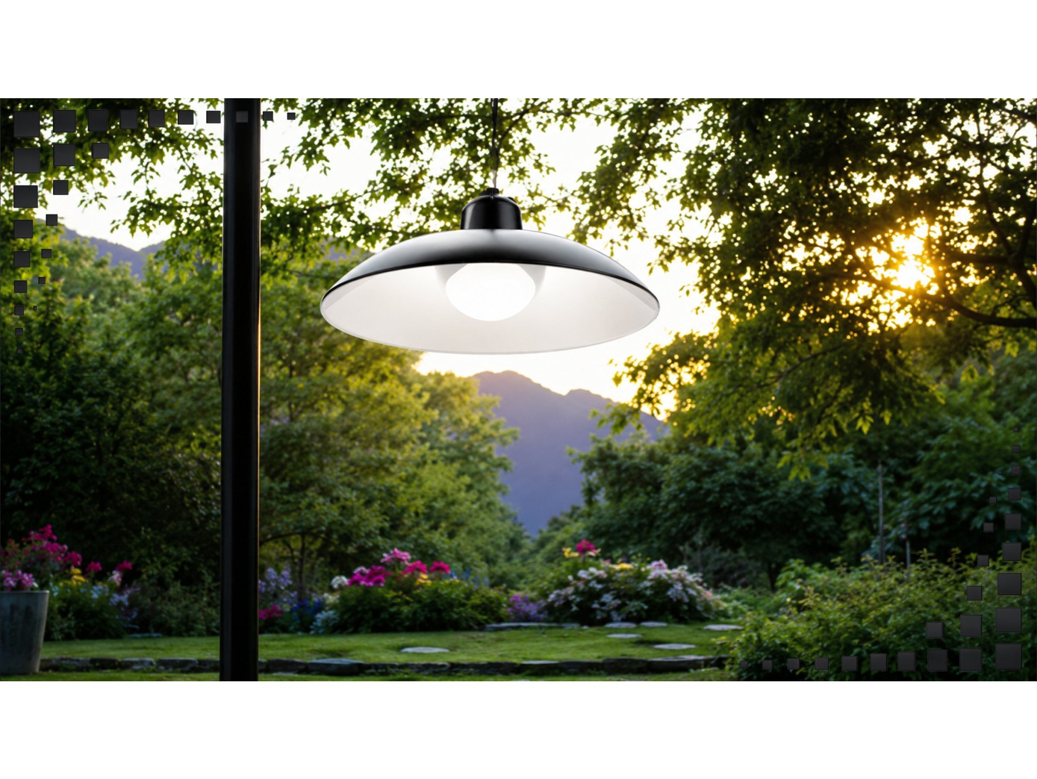 LAMPA SUFITOWA SOLARNA LED PILOT ŻYRANDOL