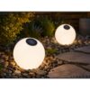 LAMPION SOLARNY KULA 28CM 3 DIODY