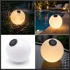 LAMPION SOLARNY KULA 28CM 3 DIODY