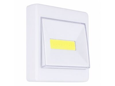LAMPKA NOCNA WŁĄCZNIK COB LED 8,5x8,5x2cm
