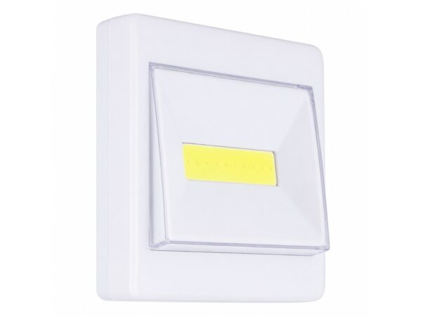 LAMPKA NOCNA WŁĄCZNIK COB LED 8,5x8,5x2cm