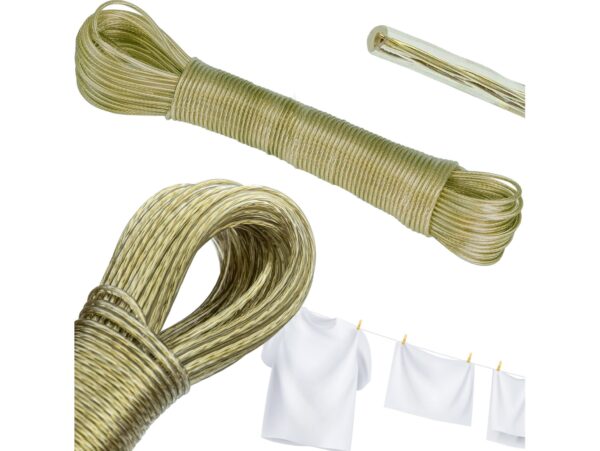 LINKA NA BIELIZNĘ PRANIE UBRANIA SZNUR 30M 2MM