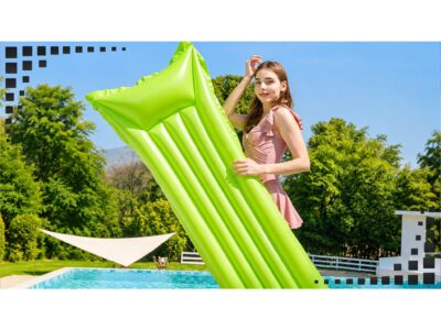 MATERAC PLAŻOWY DMUCHANY DO PŁYWANIA 180x70cm - zielony