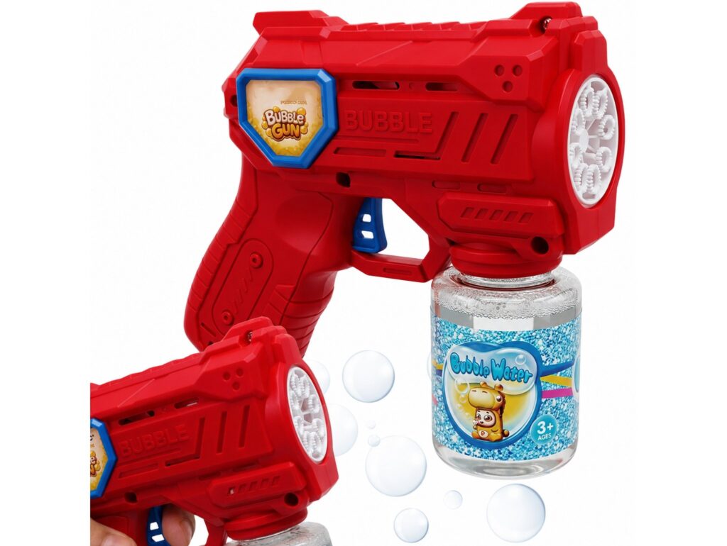 PISTOLET DO BANIEK MYDLANYCH + BAŃKI 70ML - czerwony