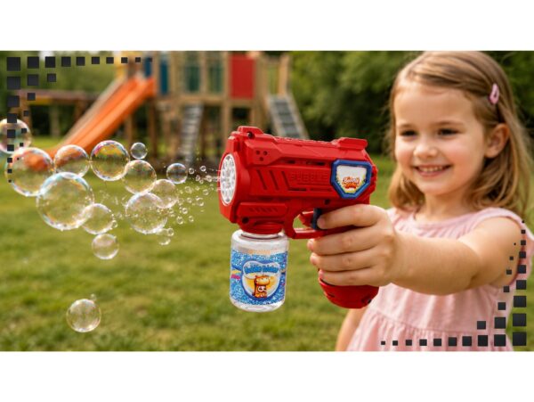 PISTOLET DO BANIEK MYDLANYCH + BAŃKI 70ML - czerwony