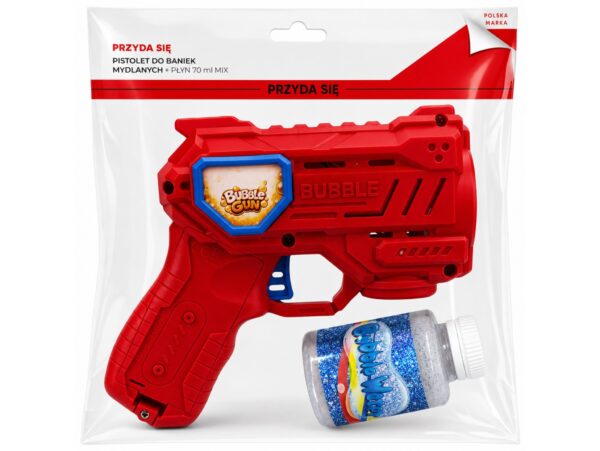 PISTOLET DO BANIEK MYDLANYCH + BAŃKI 70ML - czerwony