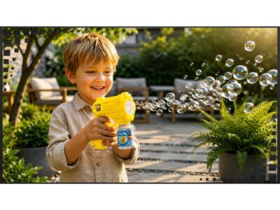 PISTOLET DO BANIEK MYDLANYCH + BAŃKI 70ML - żółty