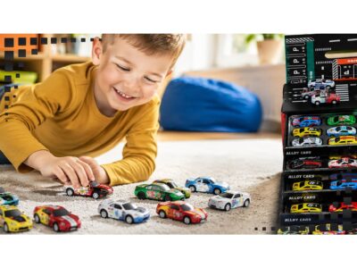SAMOCHODY Z NAPĘDEM ZESTAW W WALIZCE 48SZT