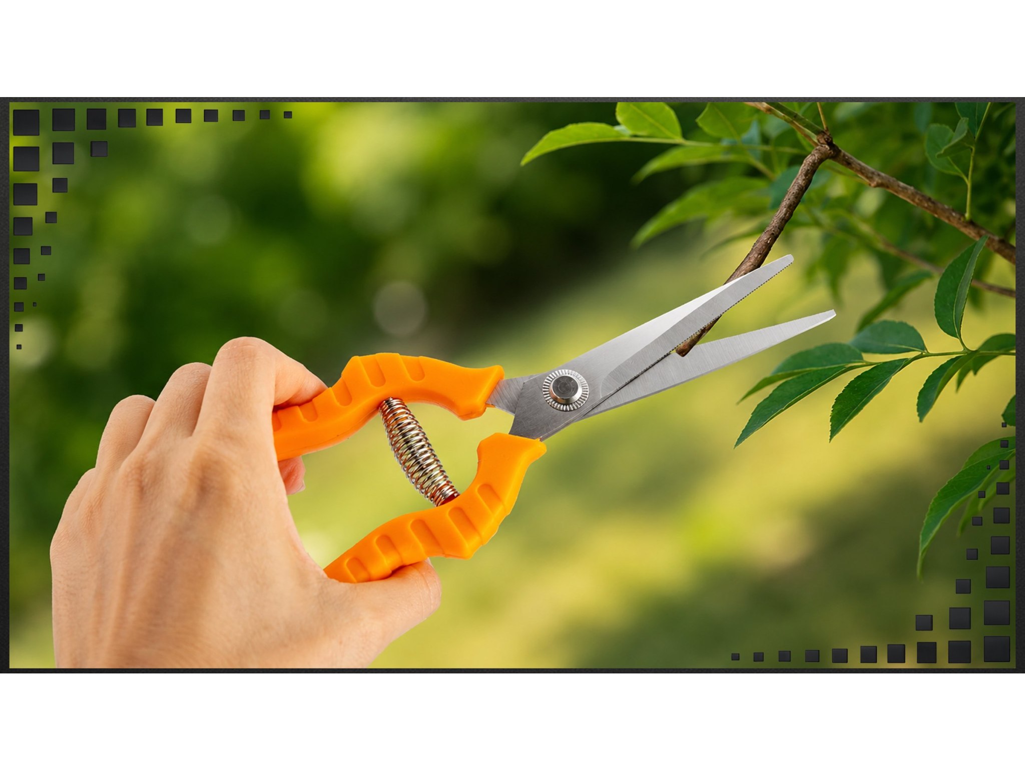 SEKATOR OGRODOWY NOŻYCE 21CM