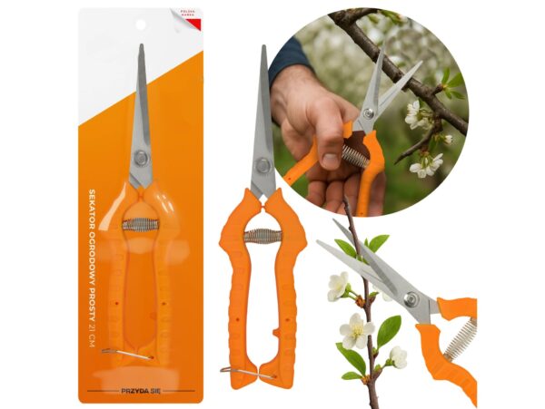 SEKATOR OGRODOWY NOŻYCE 21CM