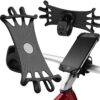 UCHWYT ROWEROWY NA TELEFON SILIKONOWY - czarny