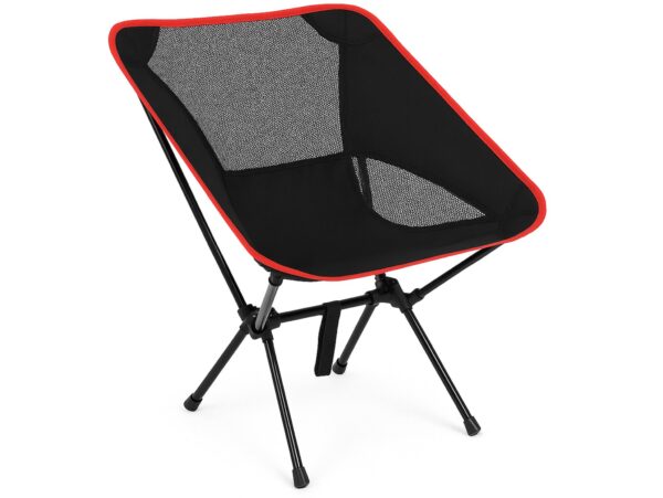 VEZO KRZESŁO TURYSTYCZNE WĘDKARSKIE SKŁADANE 120KG 65x46x5cm - czerwony