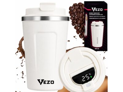 VEZO KUBEK TERMICZNY SMART LCD 500ML - biały