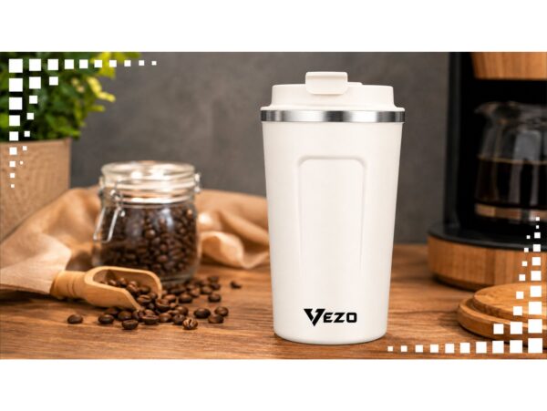VEZO KUBEK TERMICZNY SMART LCD 500ML - biały
