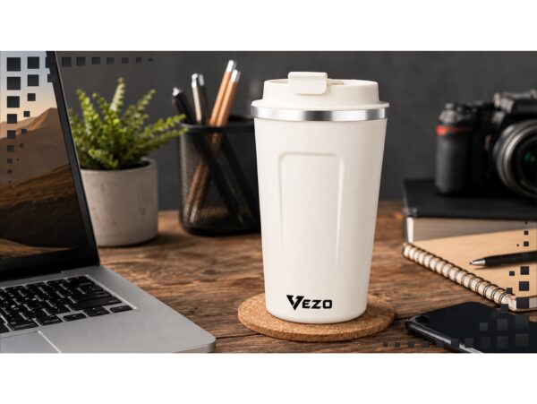 VEZO KUBEK TERMICZNY SMART LCD 500ML - biały