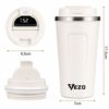 VEZO KUBEK TERMICZNY SMART LCD 500ML - biały
