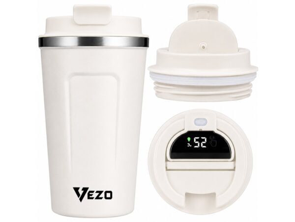 VEZO KUBEK TERMICZNY SMART LCD 500ML - biały