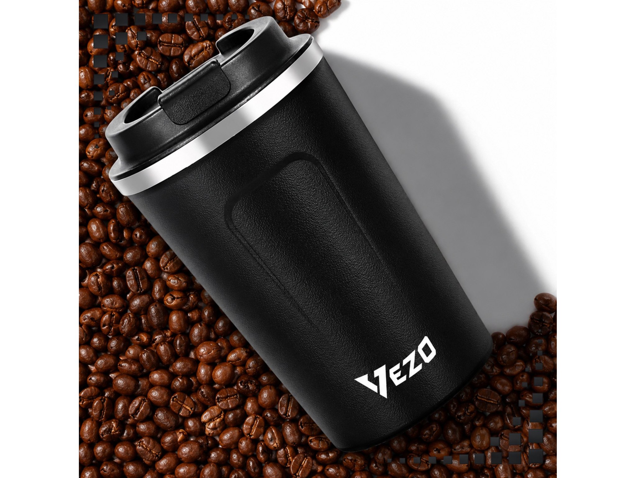 VEZO KUBEK TERMICZNY SMART LCD 500ML - czarny