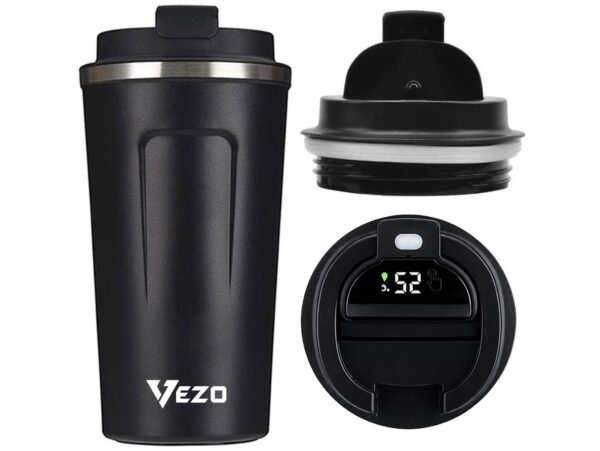 VEZO KUBEK TERMICZNY SMART LCD 500ML - czarny
